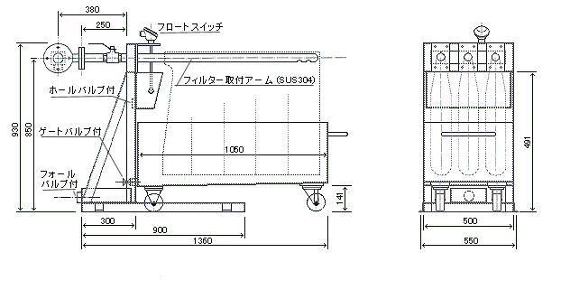 PSS-3SB 寸法図 